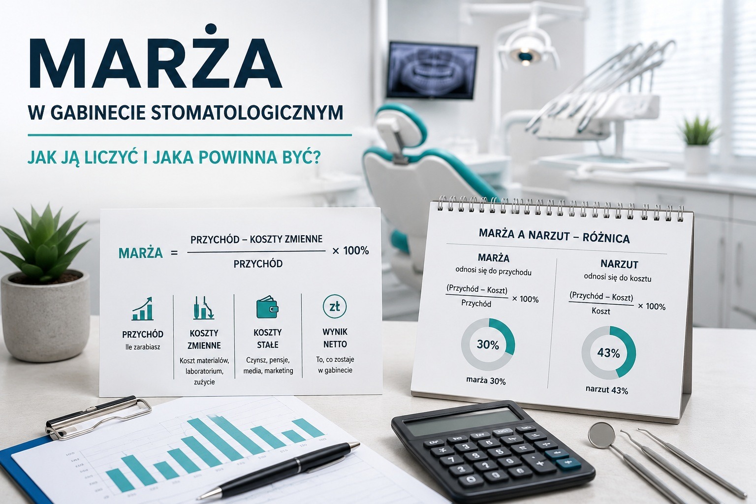 Marża w gabinecie stomatologicznym – jak ją liczyć i jaka powinna być?