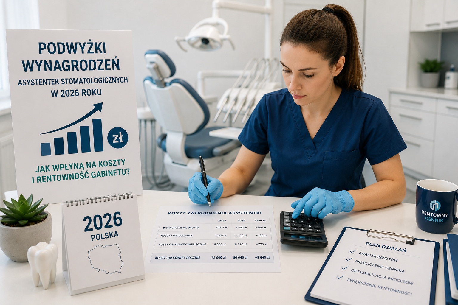 Podwyżki wynagrodzeń personelu stomatologicznego od lipca 2026 roku i wpływ na rentowność gabinetu