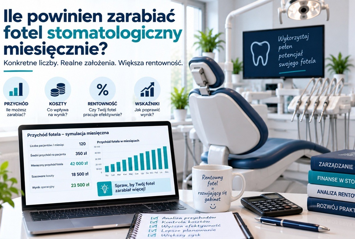 Ile powinien zarabiać fotel stomatologiczny miesięcznie