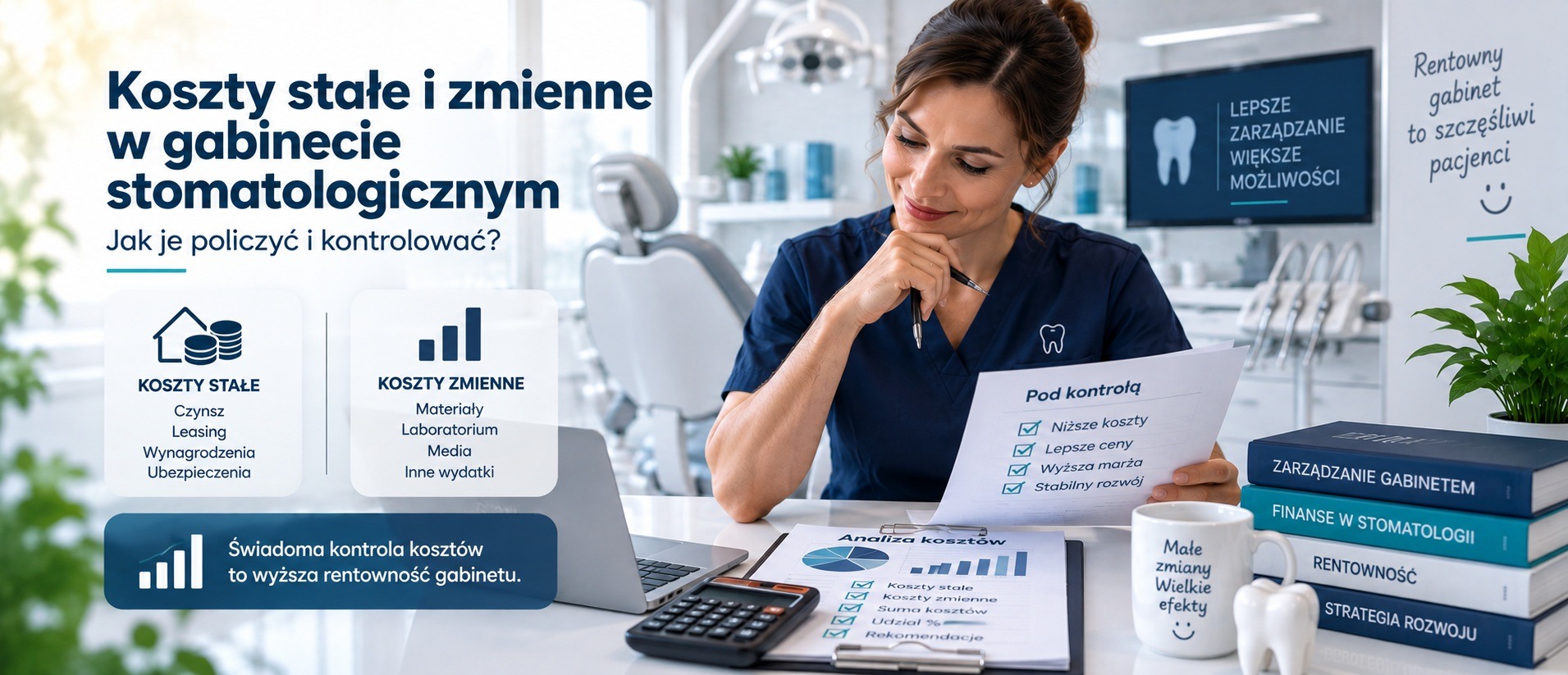 Koszty stałe i zmienne w gabinecie stomatologicznym